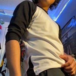 Polyester Medium-Sleeved Baseball Shirt